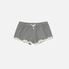 Lace Mini Sweatshorts Dark Grey Melange