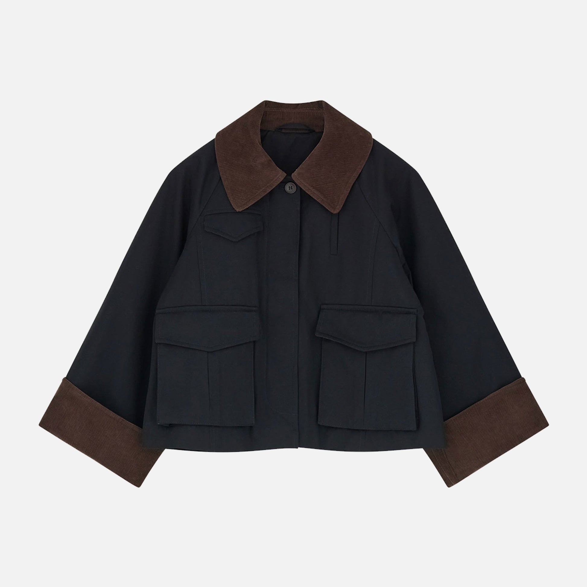 Gaby City Jacket Black/Brown
