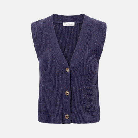 Geir Cardigan Vest Purple Magic
