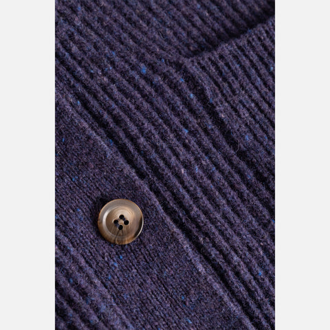 Geir Cardigan Vest Purple Magic