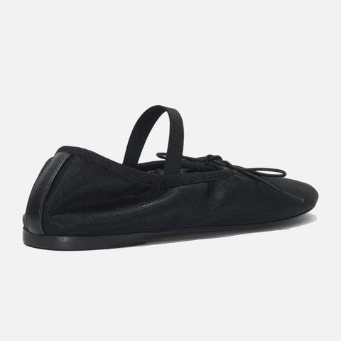 Glove Ballet Flats Mesh Black