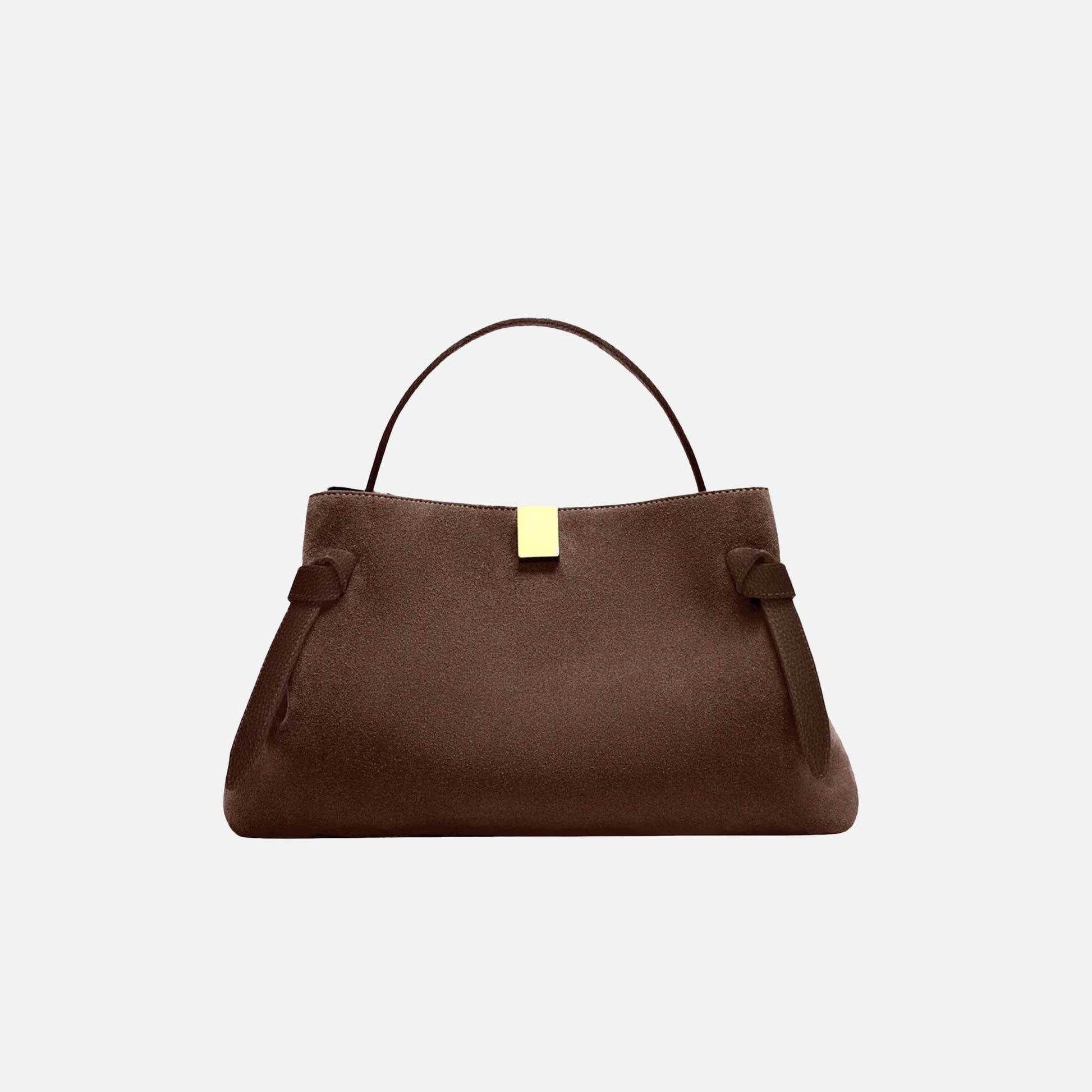 Gyoza Bag Suede Chocolate