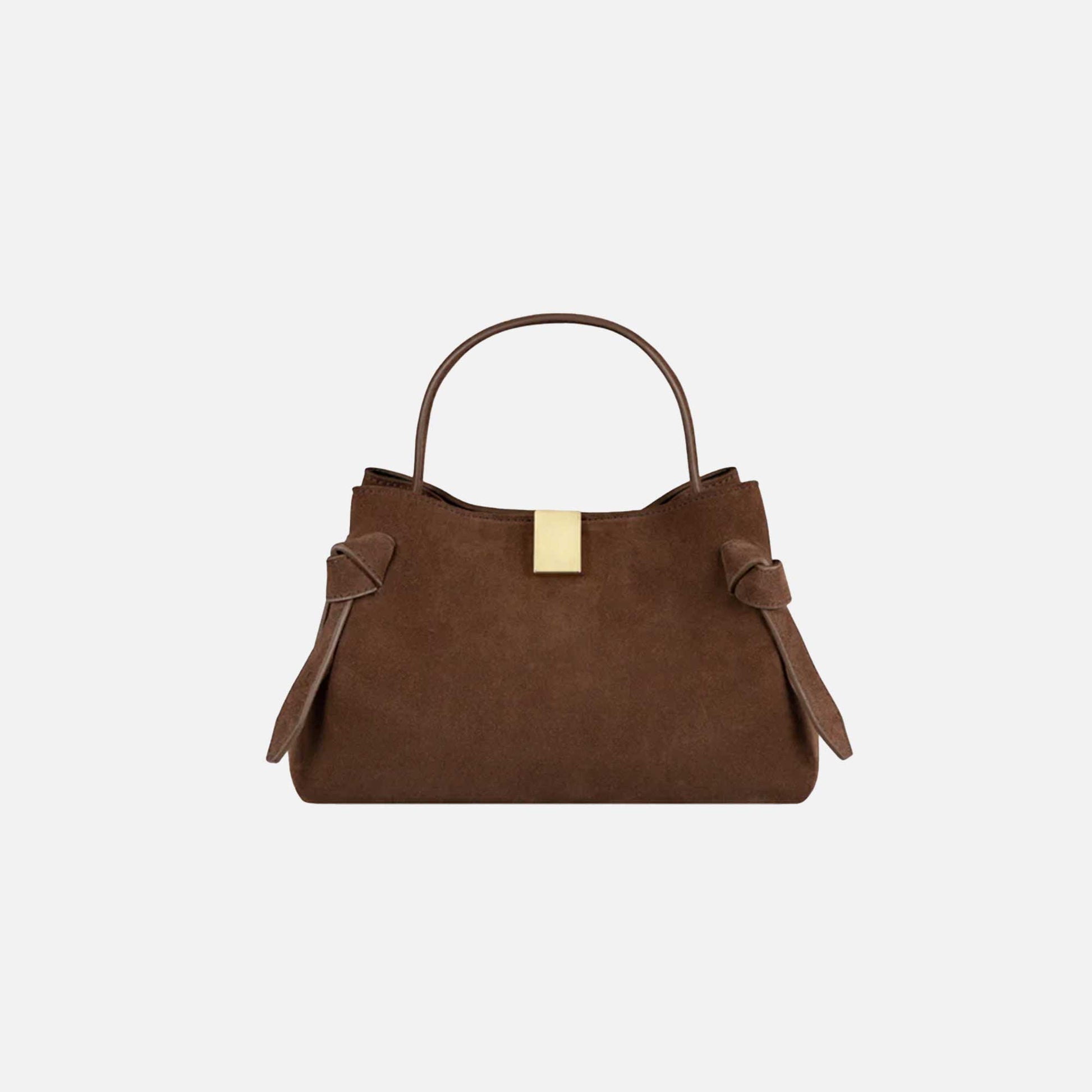 Gyoza Mini Bag Suede Chocolate