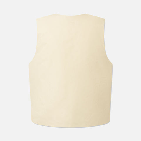 Halle Tech Nylon Vest Creme