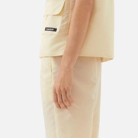 Halle Tech Nylon Vest Creme