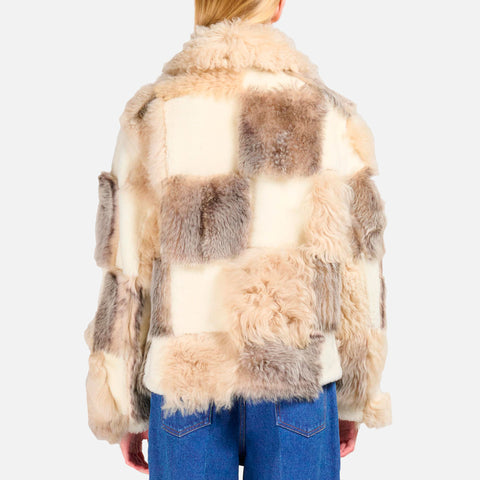 Jacket Velour Shearling Glass