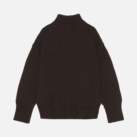 James Highneck Sweater Chocolate