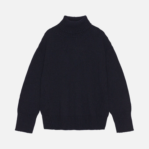 James Highneck Sweater Navy