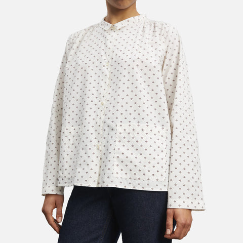Jasmine Shirt Alistair Print/Light Cream/Dark Burgundy