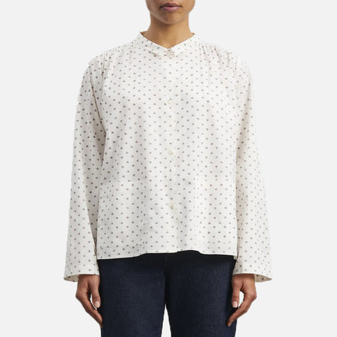 Jasmine Shirt Alistair Print/Light Cream/Dark Burgundy