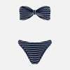 Jean Bikini Crinkle Stripe Navy/White