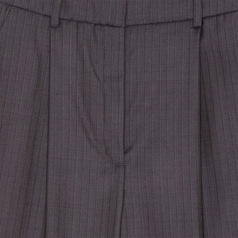 Jean Pants Wool Warm Grey Stripe