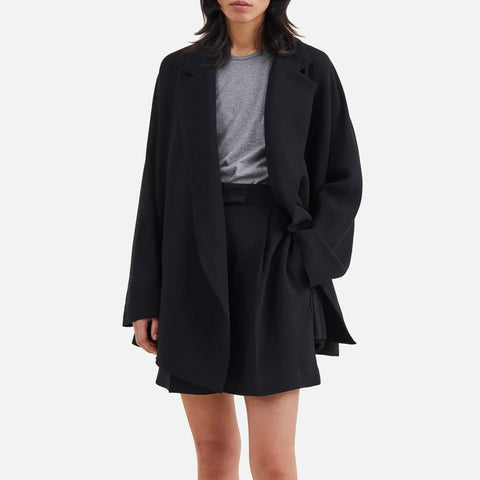 Josetta Crepe Georgette Blazer Black