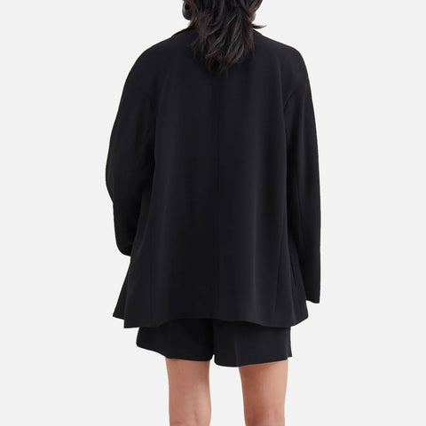 Josetta Crepe Georgette Blazer Black