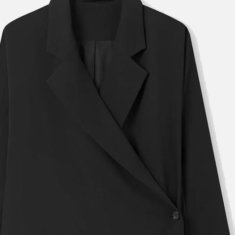 Josetta Crepe Georgette Blazer Black