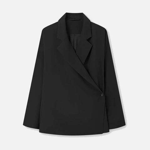 Josetta Crepe Georgette Blazer Black