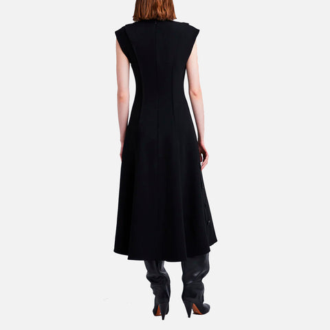 Julie Dress Matte Viscose Crepe Black