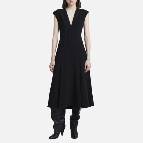 Julie Dress Matte Viscose Crepe Black