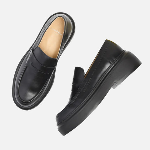 June Loafer Black Leather/Black