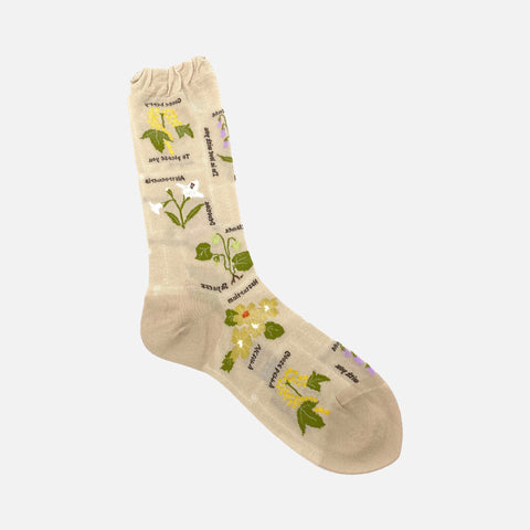 KT-160 Socks Botanical Beige
