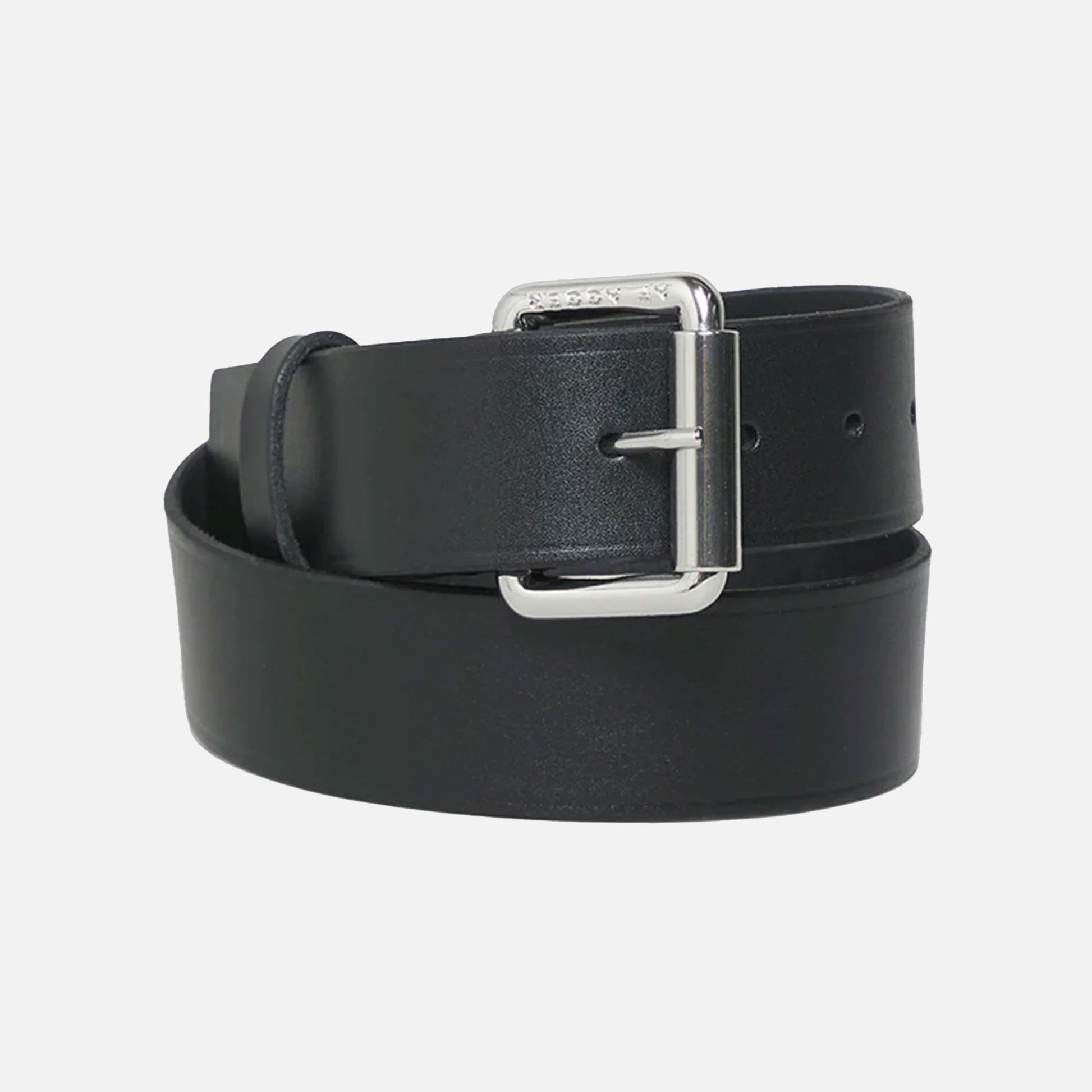 Leather Belt Wide Black