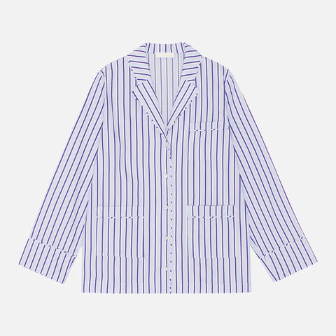 Leo Shirt Blue/Dark Blue Stripe