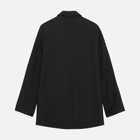 Leonardo Blazer Twill Wool Black