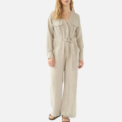 Linen Boiler Suit Nature