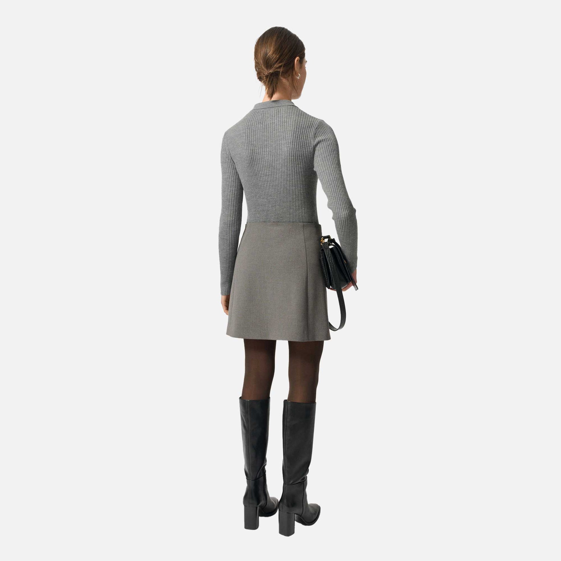 Lisa Blouse Grey Melange