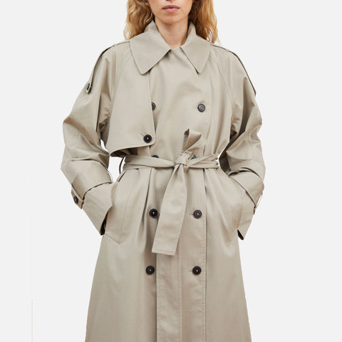 Mahsa Trenchcoat Stone Moss