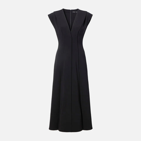 Julie Dress Matte Viscose Crepe Black