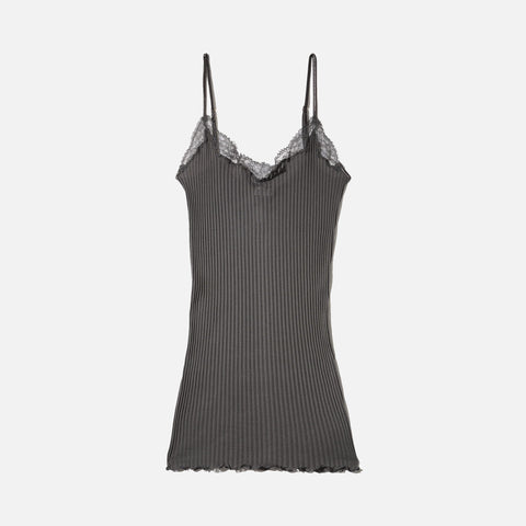 Maude Privé Spaghetti Strap Top Graphite Grey