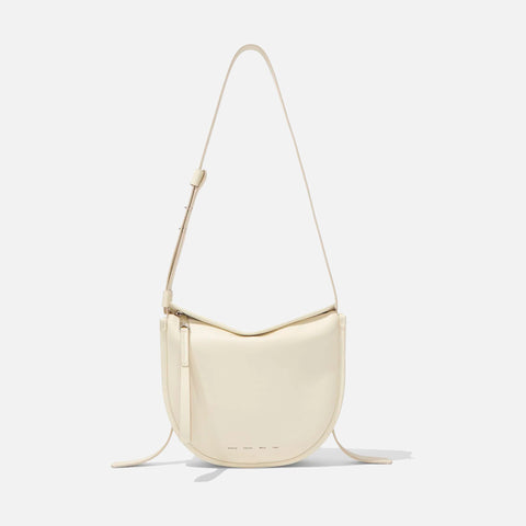 Medium Baxter Leather Bag Ivory