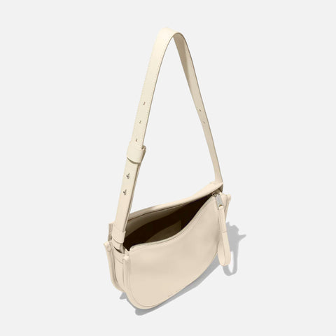 Medium Baxter Leather Bag Ivory