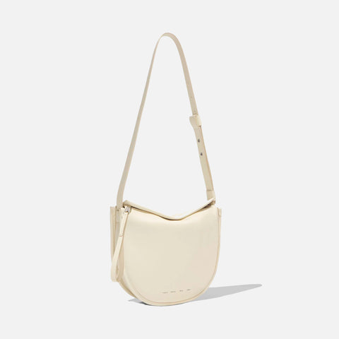 Medium Baxter Leather Bag Ivory