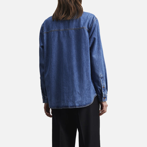 Millington Shirt Mid Blue Denim