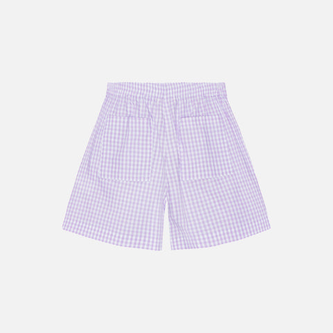 Milo Check Shorts Lavender