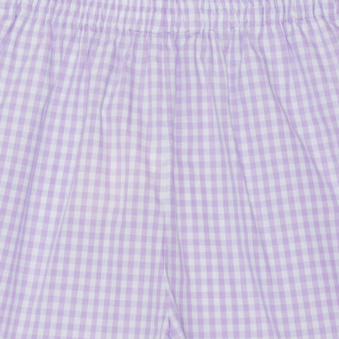 Milo Check Shorts Lavender