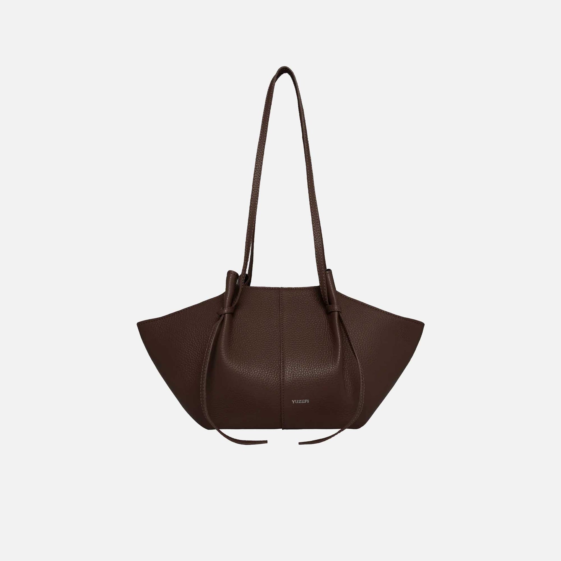 Mochi Tote Bag Grained Leather Espresso