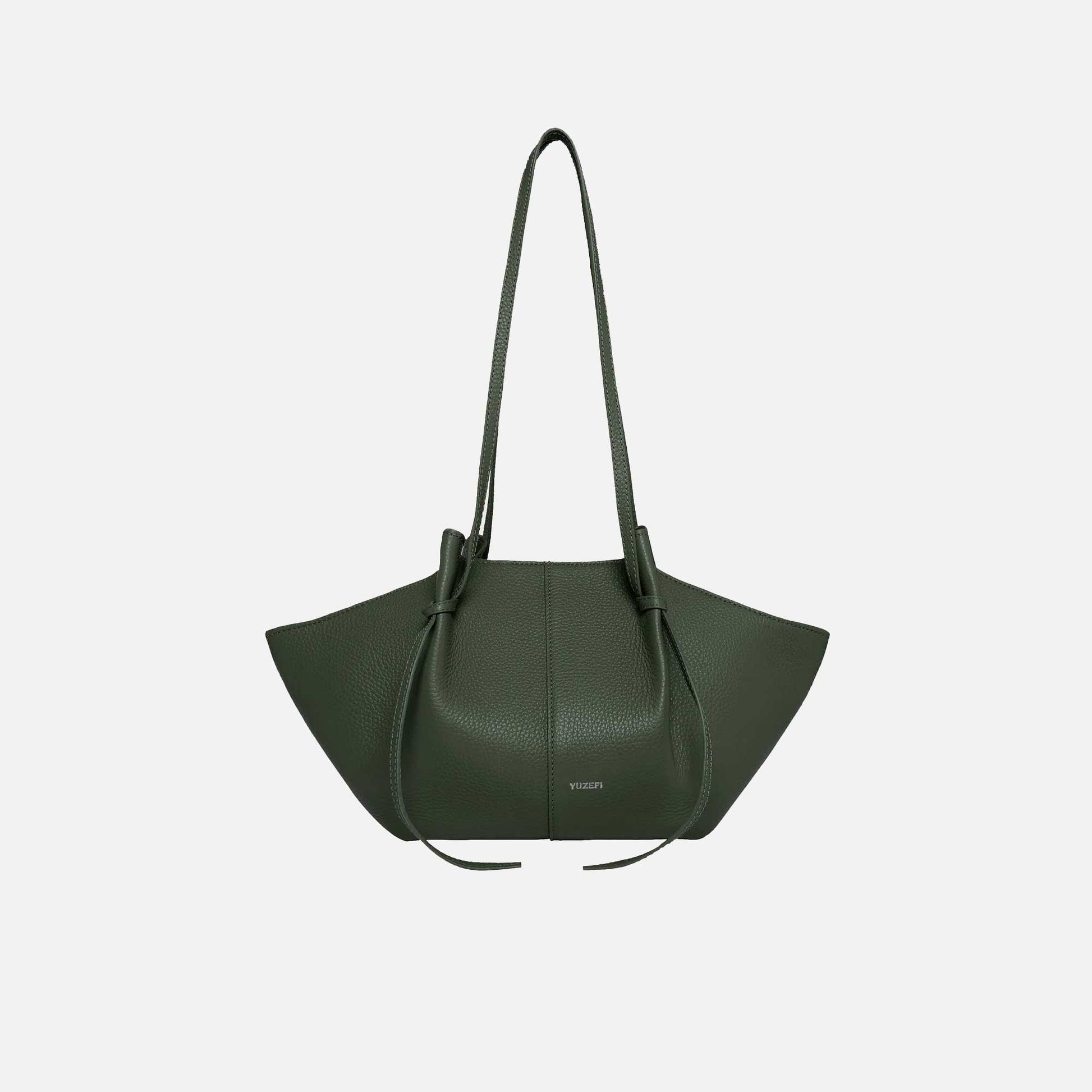 Mochi Tote Bag Grained Leather Pine