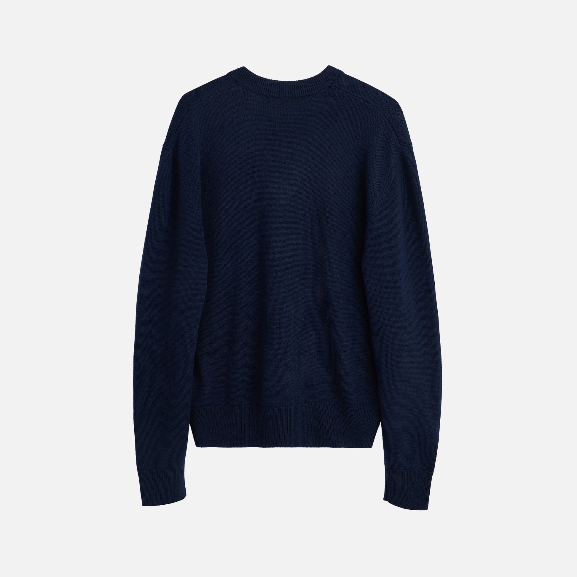 Moon Merino V Neck Sweater Navy