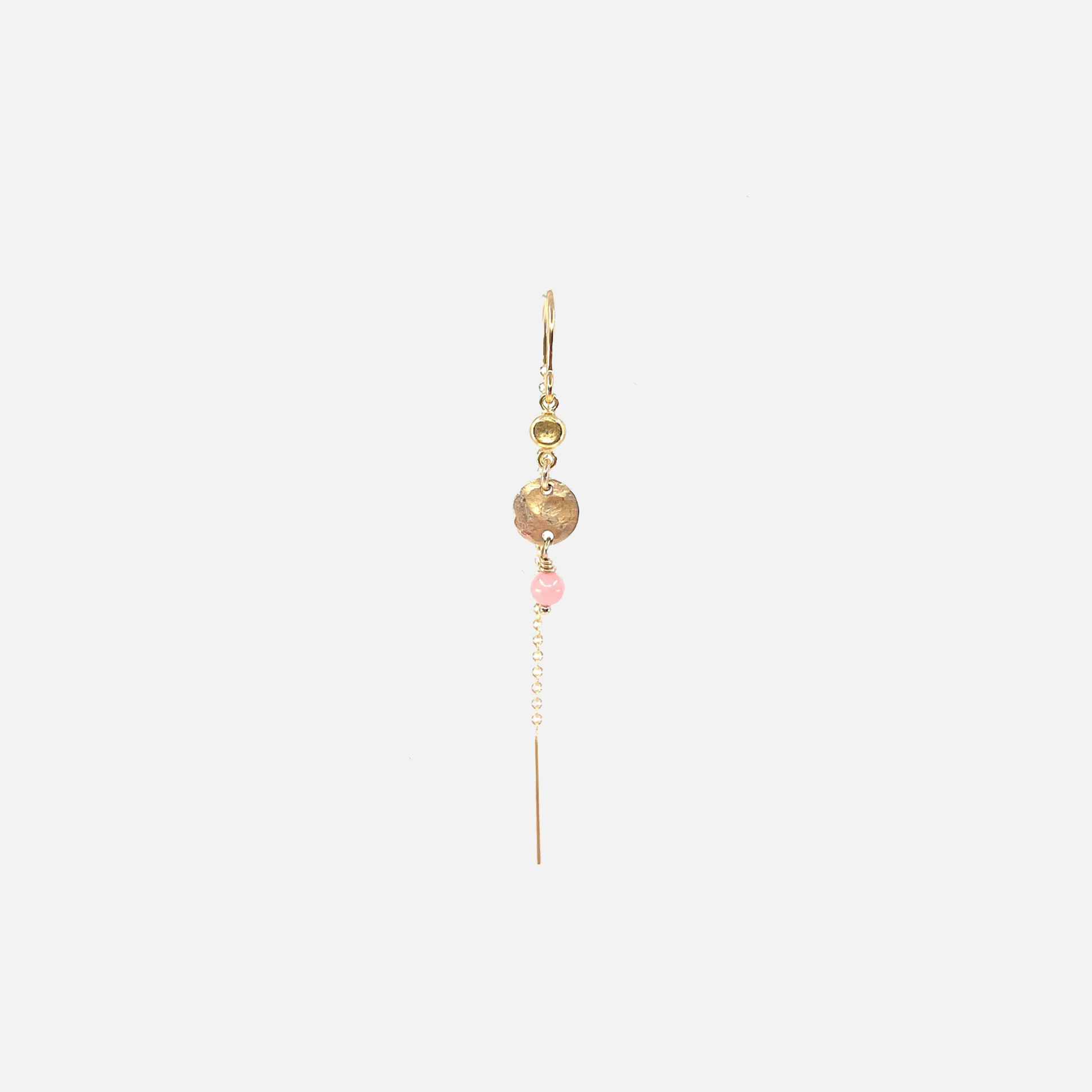 Nida Earring Pink Rhodocrosite