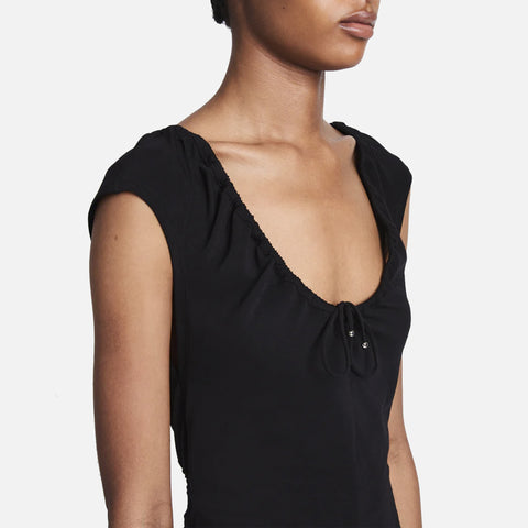Nina Stretch T-Shirt Jersey Dress Black