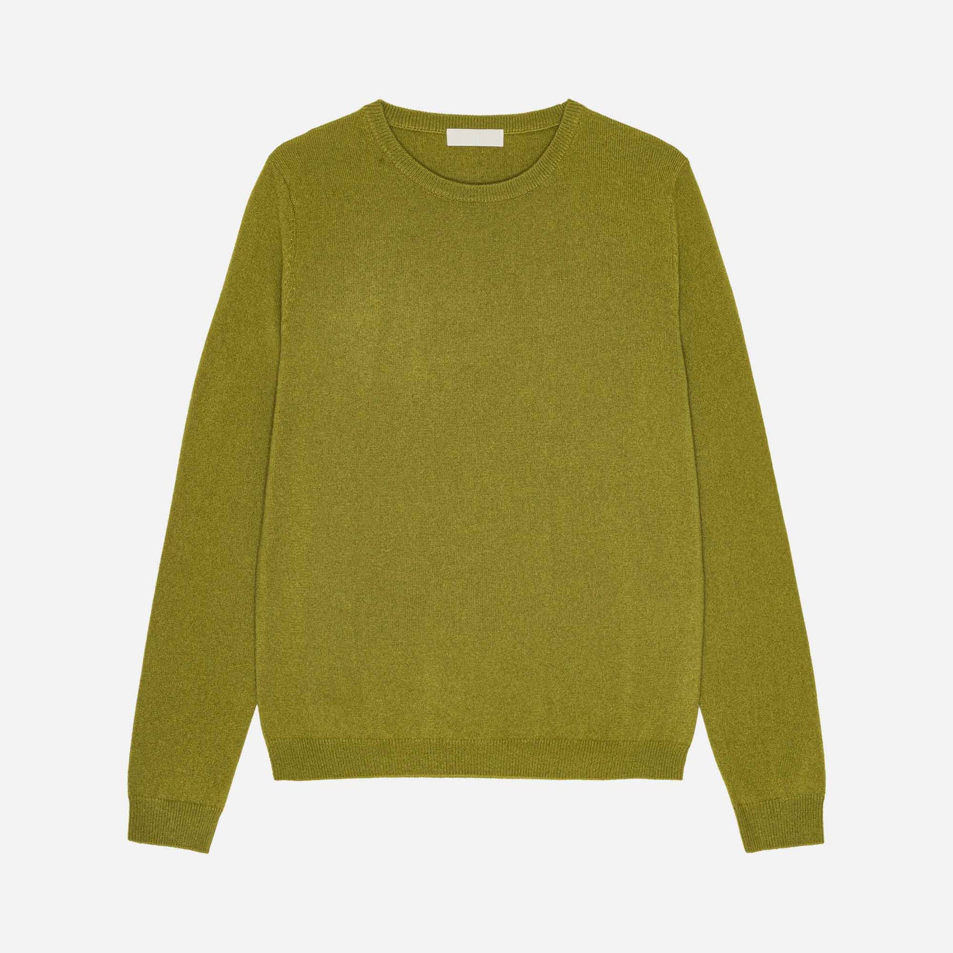 Owen Cashmere Roundneck Pickle Green