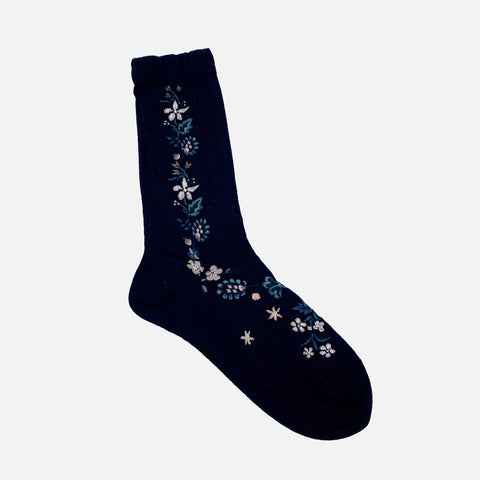 Peace Bird Socks Black