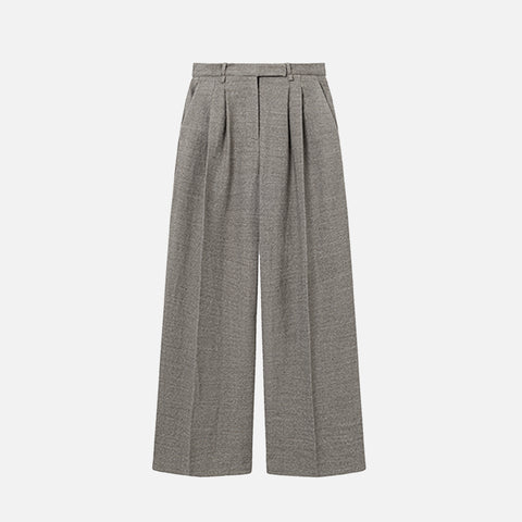 Pemma Wool Twill Melange Warm Grey