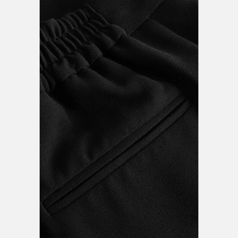 Phoebe Crepe Georgette Shorts Black