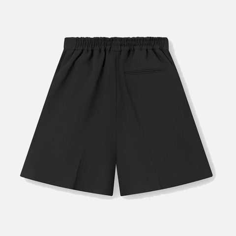 Phoebe Crepe Georgette Shorts Black