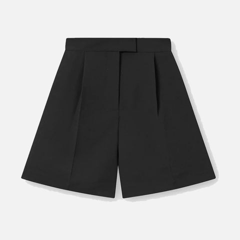 Phoebe Crepe Georgette Shorts Black