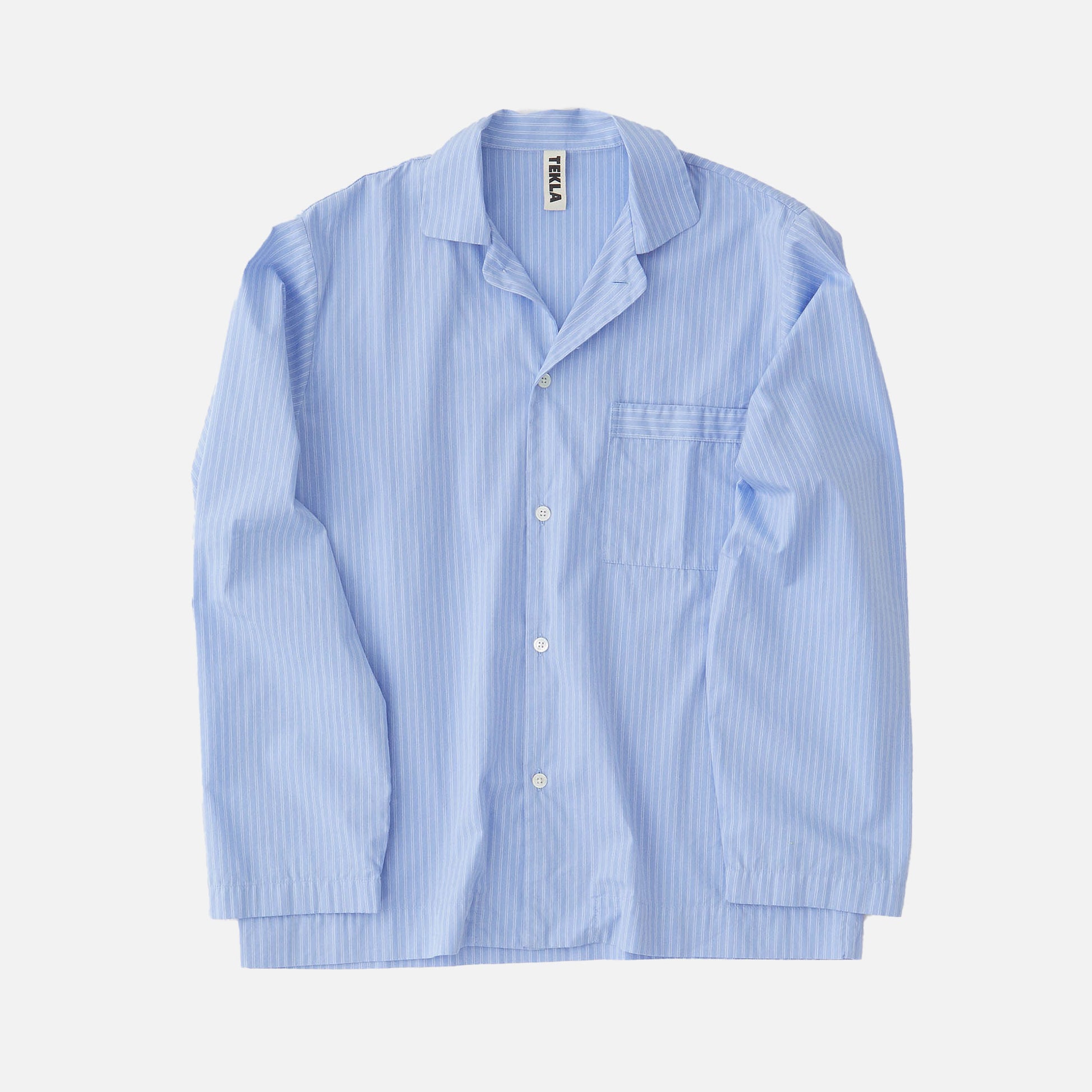 Poplin Long-Sleeved Shirt Pin Stripes